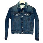 ZARA  Women’s Distressed Denim Jacket Jean Jacket Coat Size Small Photo 0
