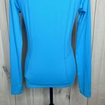 Marmot  Bright Blue 1/2 Zip Base Layer Pullover Size S Long Sleeve Stretch Photo 10