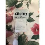 Vintage Atina By Karon Crosby Dress Womens 8 White Floral Lace Collar Midi Photo 12