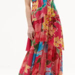 FIGUE Lula Halter Silk Chiffon Maxi Dress Sz 4 Pink Photo 0