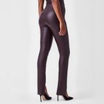 ZARA New  High waisted black leggings with front slit ankle Size Small Photo 6