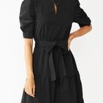 Draper James  RSVP Button Front tiered belted black Corduroy Dress Large Photo 0