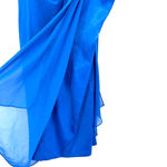 Max and Cleo  size 2 aqua sky one shoulder mini‎ dress blue Photo 4