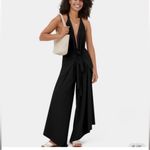 Halara 2 Ways To Wear Palazzo Pants & Jumpsuit 2 In One Twofer Tapshoe Black Photo 3