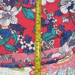 Lime n Chili Line n Chili coral cold shoulder top floral design stretchy fabric shirt sleeve Photo 4