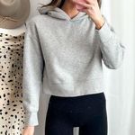 ZARA Cropped Grey Hoodie size S Photo 0