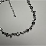 Swavorski Swarovski Crystal (Swan Signed) Crystal & Faux Pearl Flower Silver Tone Necklace Photo 9