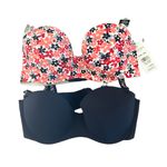 Nautica Floral Navy Convertible Bra Set Photo 1