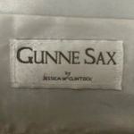 Gunne Sax Vintage | Silver Mesh Evening Bag with Bow Detail and Long Chain Photo 3