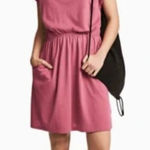 NWOT Nicole Miller New York Mauve Jersey Mini Dress, Size Large Purple Photo 1