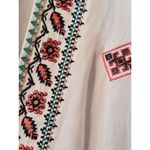 Cowgirl Legend open front Kimono with embroidery and fringe XL cottagecore White Photo 5
