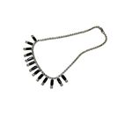 Vintage Black and White Rhinestone Necklace Choker Photo 9