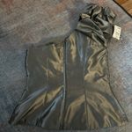 Alfred Angelo NWT  Carbon one shoulder fitted top size 10 Photo 2