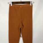 Boutique Rust Orange High Rise Waffle Knit Lounge Harem Pants XS Photo 4