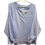 Free People NWT baby blue long sleeve oversized shirt Photo 0