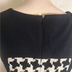 Suzi Chin for Maggy Boutique Black White Houndstooth Sheath Dress Size 6 Photo 1