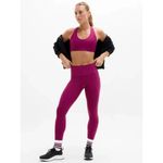 Athleta XS Interval Plunge Train Sports Bra A-C Wildberry X-Small Photo 2