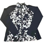 Ralph Lauren Lauren  Active Jacket Womens Petite Small White Floral Full Zip Photo 0