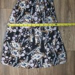 Free People  Washed Ashore Tassel Tie Black Floral Mini Dress Size XS Photo 7