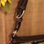 The Sak Handbag Purse Brown & Glitter Gold EUC Photo 3