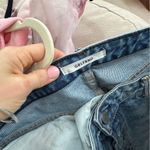 GRLFRND  Denim shorts Kerry high rise cuffed distressed light wash raw hem jean Photo 10