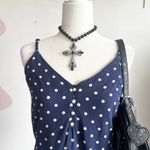 Old Navy  Polka Dot Tank Top, Retro‎ 90s 2000s Casual Pinup Vintage Small Photo 2