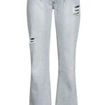 The MANNEI Low Rise Distressed Frayed Wide Leg Jeans
FR 40 Button Fly Blue Size 28 Photo 3