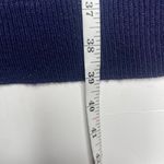 Lane Bryant Plus Size 14/16 Navy Blue Sparkle Sweater Dress Midi V-Neck Knit Photo 6