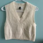 H&M White Sweater Vest Photo 0