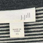 J.Jill Gray Double Front Pockets Striped Cuffs Shoulder Button Accents Dress XS Photo 2