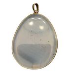 Boutique Pendent Translucent Cloudy And Black Speckled Photo 0