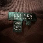 Ralph Lauren Velvet Velour Collar Ribbed Snap Button Jacket Brown Plus Size 3X Photo 6