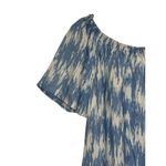 Gap  Women's‎ Shirt Dress Off-shoulder Print Pullover Pocket Light Blue Sz.XS NWT Photo 9