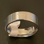 8mm silver stainless steel Superman ring size 12 Photo 7