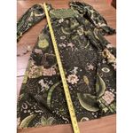 Farm Rio RARE  Green Borogodo Dress Long Tropical Smocking Beaded Tassel Size XS Photo 10