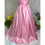 Mac Duggal  One Shoulder Large Bow Pleated Gown Ice Pink 2 Photo 13