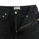 AGOLDE Cherie High Rise Straight Jeans in Distortion Black Distressed Size 24 Photo 6