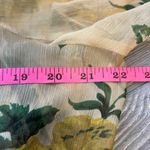 OPT chiffon floral tiered tie side mini dress ruffle sz XS Yellow Photo 2