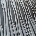 Chico's Easywear Textured Layers 3D Knit Top Sz 2 L Graphite Gray Stretch Slinky Photo 2