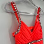 Sequin Hearts  Y2K Rhinestone Dress Sz 5 Coral Prom Pageant Glam Maxi HOCO Jewel Photo 2