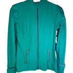 Kirkland Signature Womens Medium Kelly Green Full Zip Athletic Jacket Activewear Photo 0