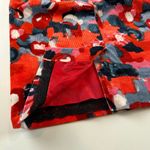 Anthropologie  Vanessa Virginia Corduroy Pencil Skirt Red Floral Women’s Size 4 Photo 4