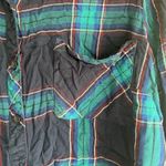 Time and Tru Women's XXL Blue Plaid Long Sleeve Flannel Shirt Photo 5