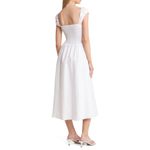 Reformation NEW  Tavi Smocked Linen Dress in white Size Small (b88) Photo 1