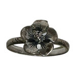 Silver Tone 2 Piece Floral Design Flower & Filigree Ring Set Sz 8.5 Euro 58 Photo 4