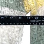 Altard State Striped Knit Sweater Women's Size S Yellow Green Blue V Neck Photo 5