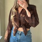 Evan Picone Sheer Button Down  Photo 1