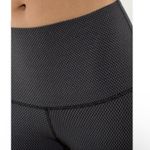 Lululemon Wunder Under Crop Leggings Black White Roll Down Photo 4