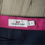 Vineyard Vines  navy blue embroidered trim skirt Size 2 Photo 2
