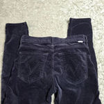 Mother The Charmer Black Velvet Pants Size 27 Photo 7